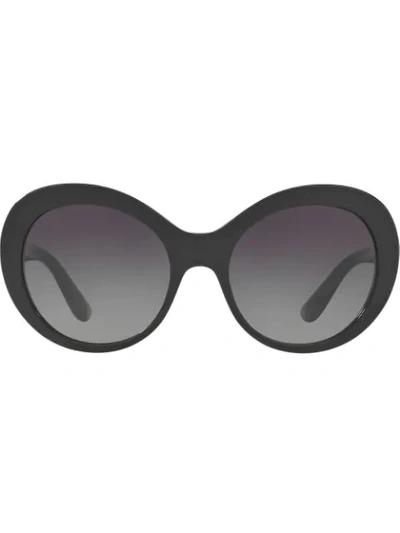 Dolce & Gabbana Oversized Sunglasses In Schwarz