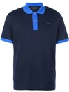 Prada Shortsleeved Polo Shirt In Black