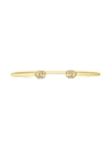 GUCCI 18KT YELLOW GOLD GG RUNNING DIAMOND BRACELET