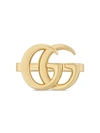 Gucci 18k Yellow Gold 13mm Gg Running Ring, Size 6.75