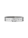 Gucci Icon Thin Band Ring In 9000 White Gold