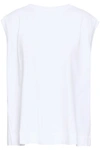 MARNI TIE-BACK STRETCH-COTTON JERSEY TOP,3074457345620105810