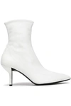 DIANE VON FURSTENBERG DIANE VON FURSTENBERG WOMAN MORGAN LEATHER SOCK BOOTS WHITE,3074457345620323509