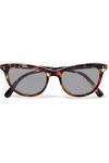 OLIVER PEOPLES OLIVER PEOPLES WOMAN CAT-EYE TORTOISESHELL ACETATE SUNGLASSES BROWN,3074457345619975485