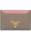 PRADA CLASSIC TEXTURED CARDHOLDER