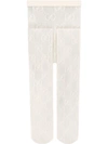 Gucci Interlocking G Tights In White