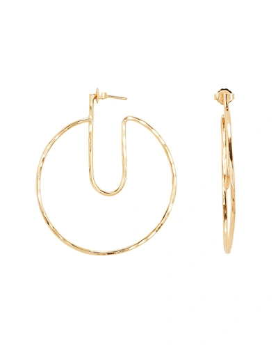 Argento Vivo Open Circle Hoops In Gold