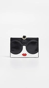 ALICE AND OLIVIA JULIE STACEFACE LANYARD ID HOLDER