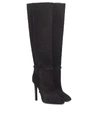 SAINT LAURENT MICA 105 SUEDE KNEE-HIGH BOOTS,P00366946