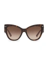 VALENTINO 55MM BUTTERFLY SUNGLASSES,400098038599