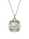 BAVNA Sterling Silver, Multicolored Sapphire & Diamond Pendant Necklace