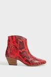 ISABEL MARANT Dacken Leather Ankle Boots,746586