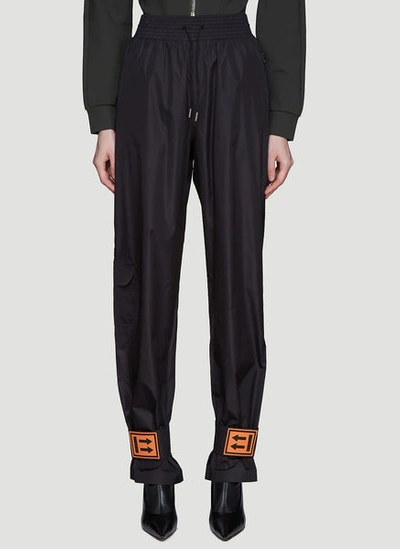 Off-white Nylon Track Trousers In Black