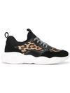 MOSCHINO LEOPARD PRINT TRAINERS