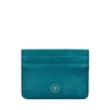 MAXWELL SCOTT BAGS QUALITY WOMENS LEATHER CREDIT CARD CASE IN BLUE,3006763