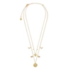 WANDERLUST + CO Stella Gold Moon Necklace