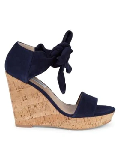 Saks Fifth Avenue Mckenna Cork Suede Platform Wedge Sandals