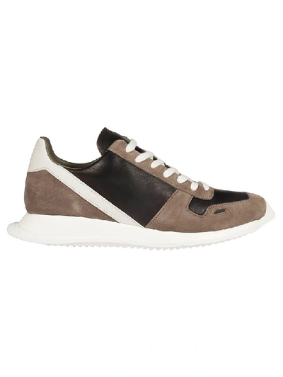 Rick Owens Men's Shoes Suede Trainers Sneakers In Grey