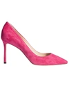 Jimmy Choo Romy 85 Suede Pumps In Raspberry