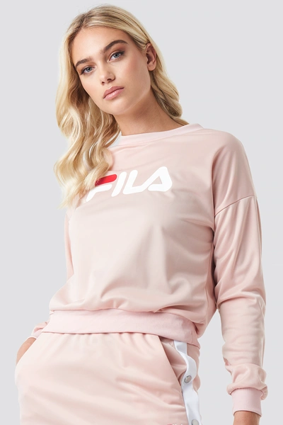 Fila Justina Sweatshirt W/snap Buttons In Pink