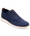 Cole Haan Men's Original Grand Stitchlite Wingtip Oxfords Men's Shoes In Navy/ Ivory