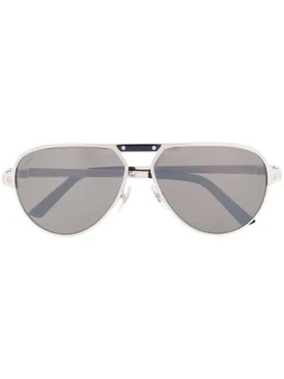 Cartier Aviator Sunglasses - 银色 In Silver