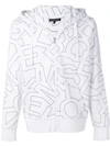 MICHAEL MICHAEL KORS LOGO ZIP HOODIE