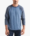 LUCKY BRAND MEN'S MICROTERRY BURNOUT CREW