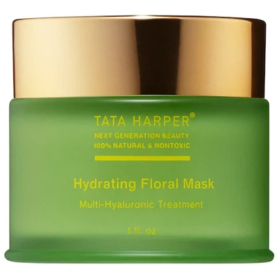 TATA HARPER HYDRATING HYALURONIC ACID FLORAL MASK FOR DEWY SKIN 1 OZ/ 30 ML,2169464