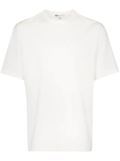 Y-3 Logo-print Crew Neck T-shirt In White