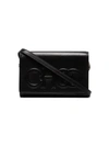 JIMMY CHOO BLACK SONIA LEATHER SHOULDER BAG