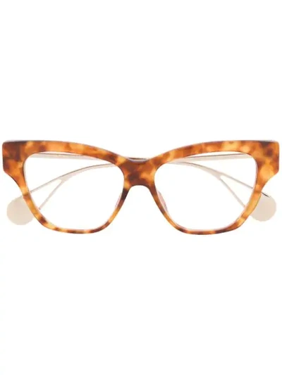 Gucci Eyewear Tortoiseshell Glasses - 棕色 In Brown