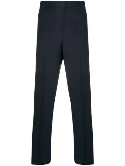 Golden Goose Tailored Straight-leg Trousers In Blue