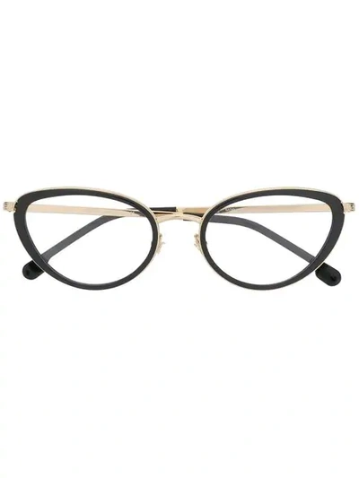 Versace Eyewear Cat-eye Glasses - 黑色 In Black