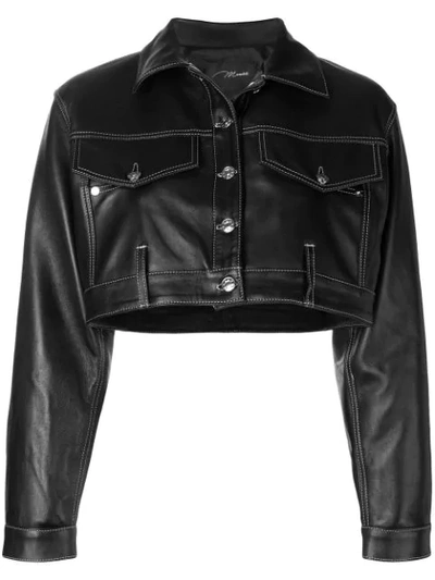 Manokhi Short Oversized Jacket - 黑色 In Black