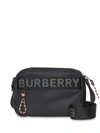 BURBERRY BURBERRY LOGO细节斜挎包 - 黑色