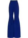 ALEKSANDRE AKHALKATSISHVILI HIGH-WAISTED FLARED COTTON TROUSERS