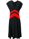 GIVENCHY COLOUR-BLOCK FLARED DRESS
