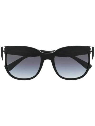 Valentino Eyewear Square Sunglasses - 黑色 In Black