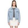 Agolde Blue Denim Oversized Charli Jacket