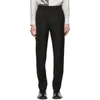 GIVENCHY GIVENCHY BLACK WOOL VERTICAL LOGO JOGGER TROUSERS