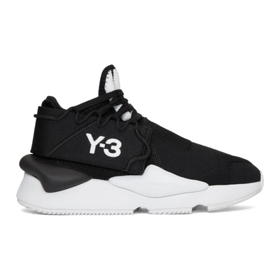Y-3 Black And White Kaiwa Sneakers - 黑色 In Black