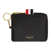 THOM BROWNE THOM BROWNE BLACK ZIP AROUND WALLET