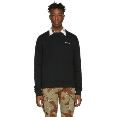 Off-white Slim Fit Crewneck Sweatshirt In Black