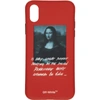 OFF-WHITE Red Monalisa iPhone X Case