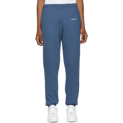 Off-white Logo Print Track Pants - 蓝色 In 3001 Blu/wt