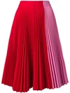 CALVIN KLEIN 205W39NYC PLEATED MIDI SKIRT