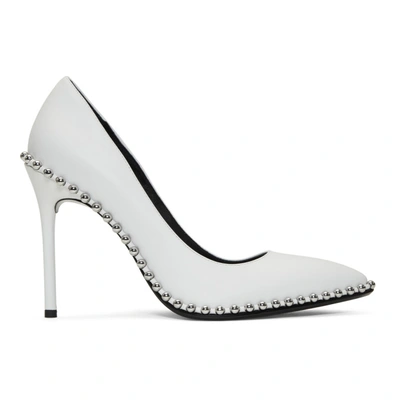 Alexander Wang Rie Stud Pointy Toe Pump In White