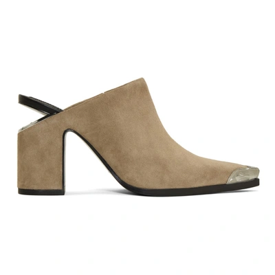 Alexander Wang Western Style Mules In Sand