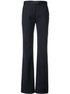 AALTO AALTO STITCH DETAIL FLARED TROUSERS - 蓝色